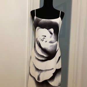 Laundry White Graphic Rose Dress!